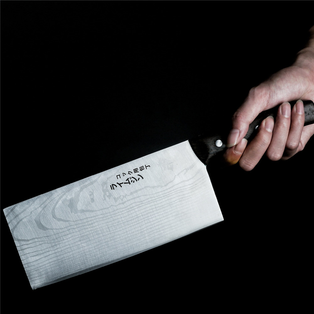 Wok Carbon Steel - Japoński nóż ze stali nierdzewnej wzór