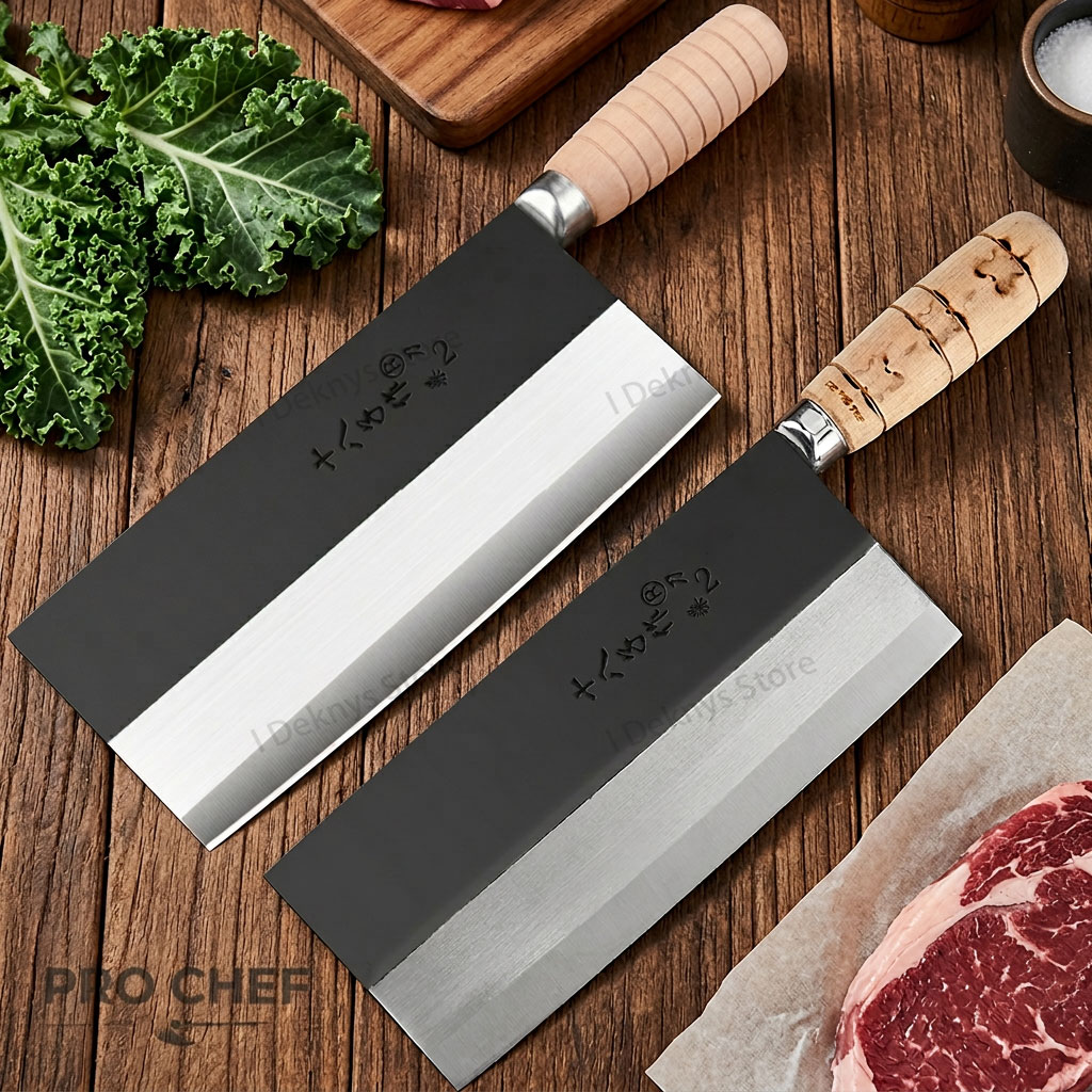 Wok Carbon Steel - Profesjonalny nóż szefa kuchni SHIBAZI, ręcznie