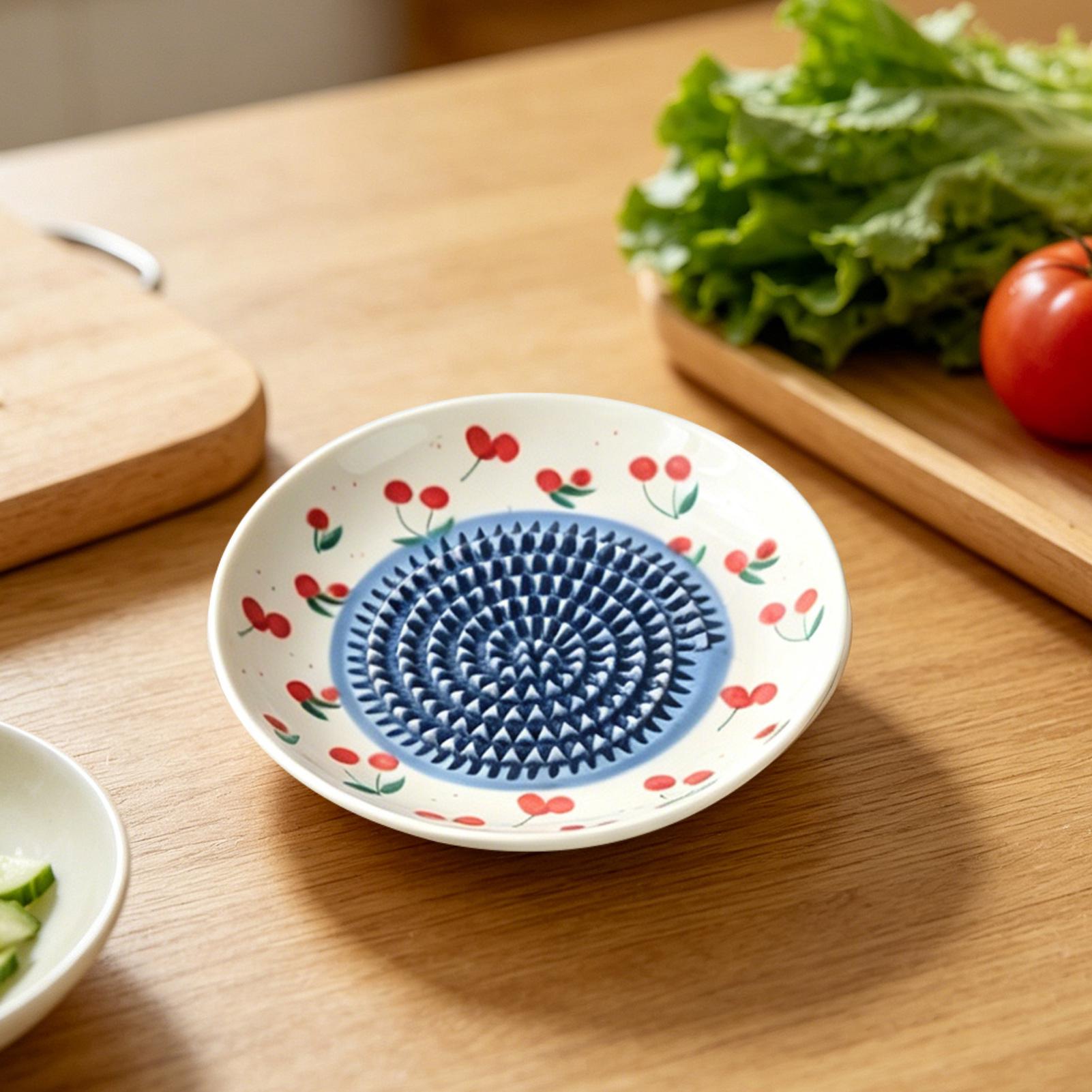 Home Cooking Dishes - Prosta ceramiczna tarka do imbiru, ręczny