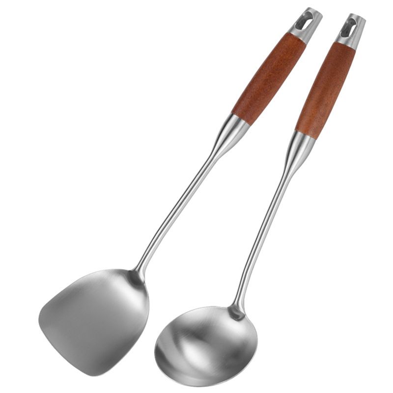 Wok Carbon Steel - Szpatułka ze stali nierdzewnej M12K do