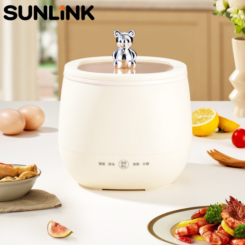 Hot Pot Portable Dual - 1 szt. Mini Elektryczny Garnek 1.8L