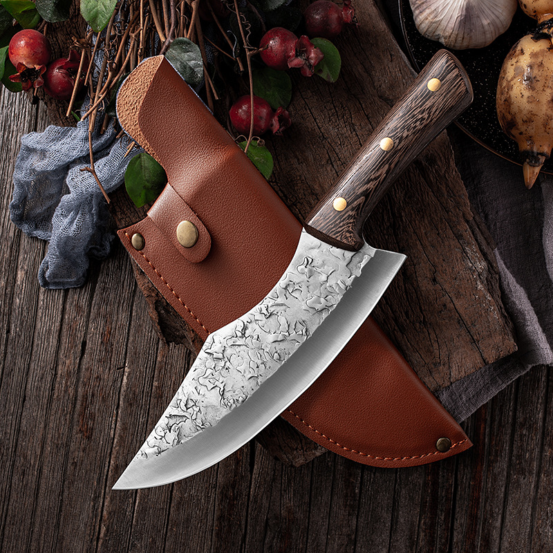Wok Carbon Steel - Kucie japoński nóż z pełnym uchwytem