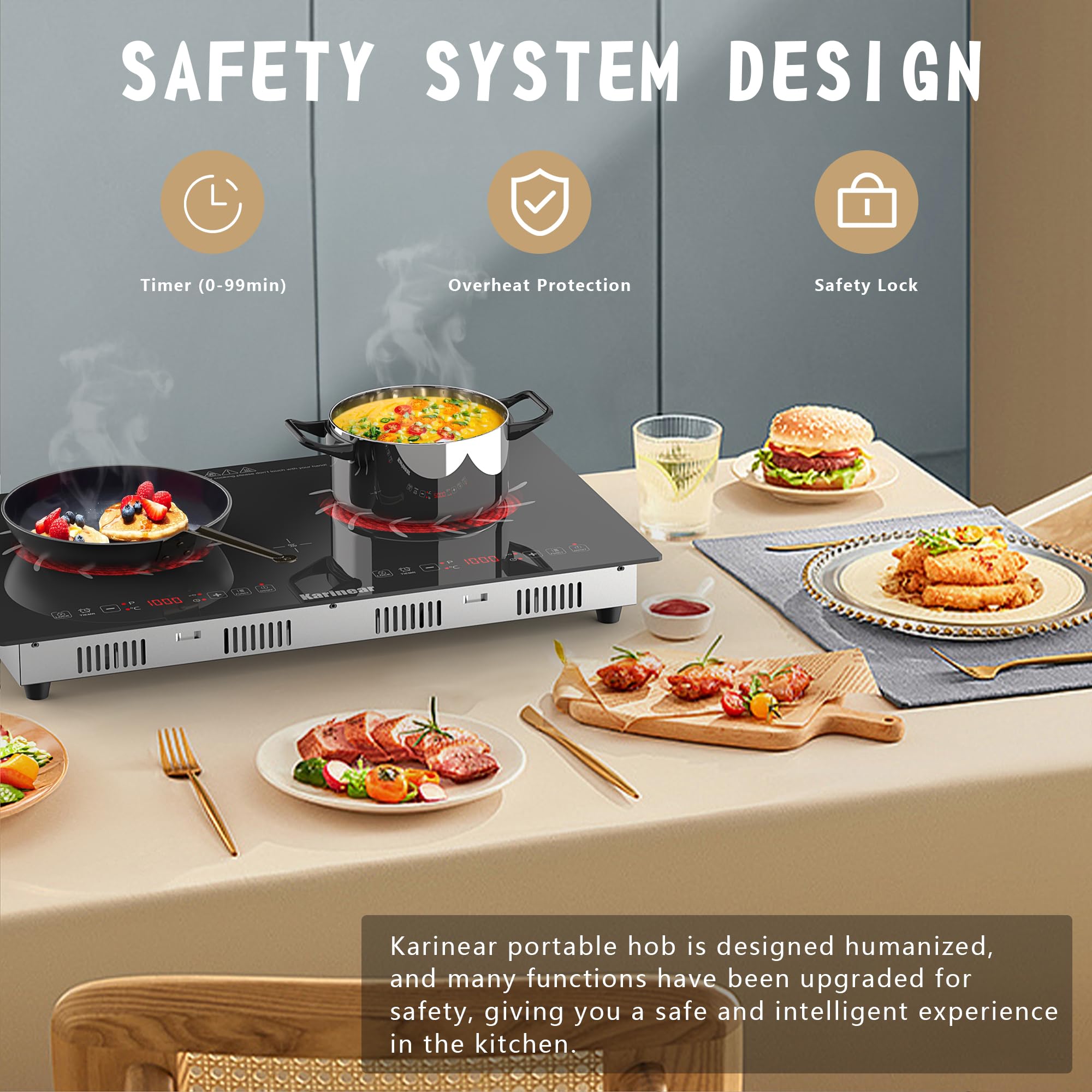 Karinear 2 Brenner Kuchenka El – Hot Pot Portable Dual recenzja i cena