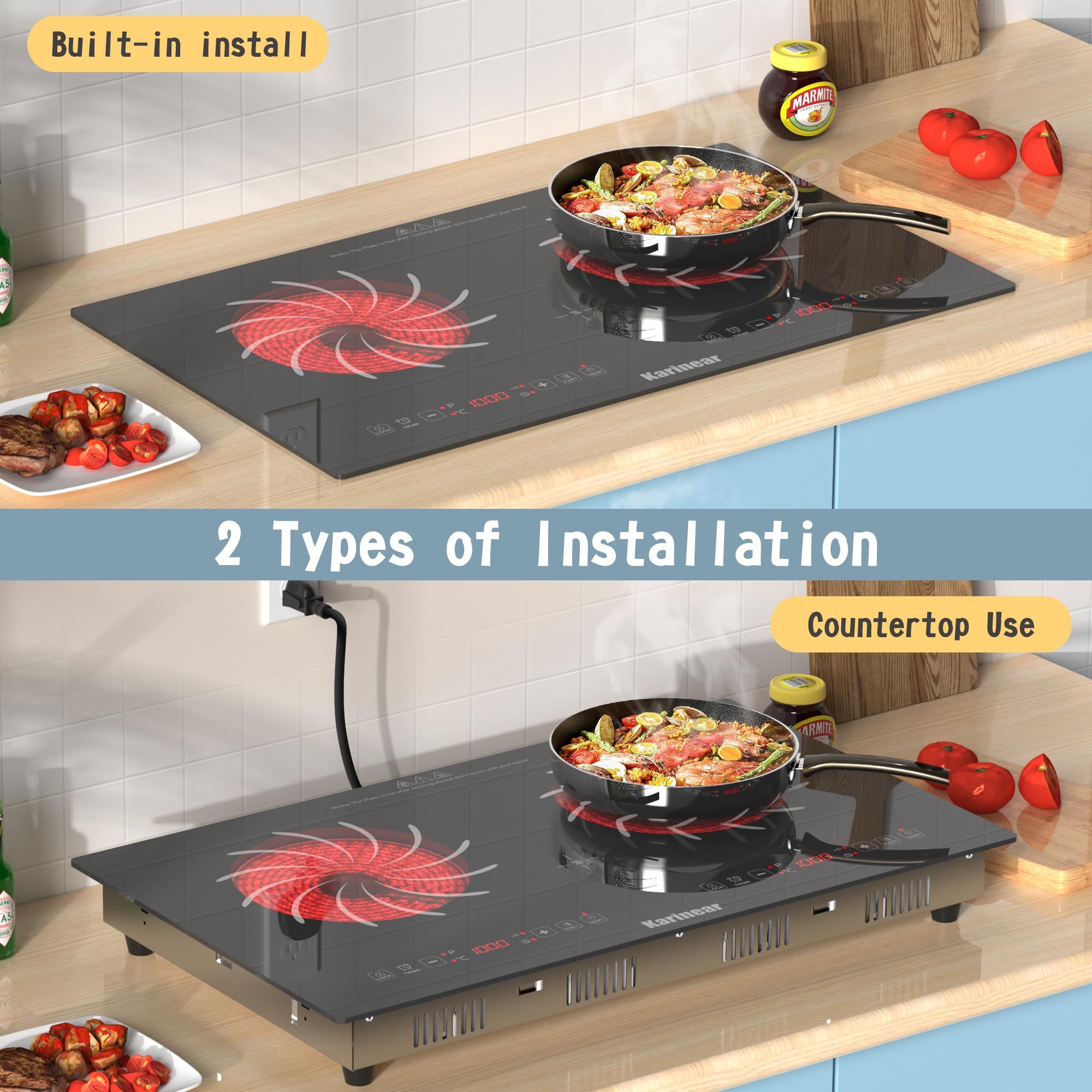 Karinear 2 Brenner Kuchenka El – Hot Pot Portable Dual recenzja i cena