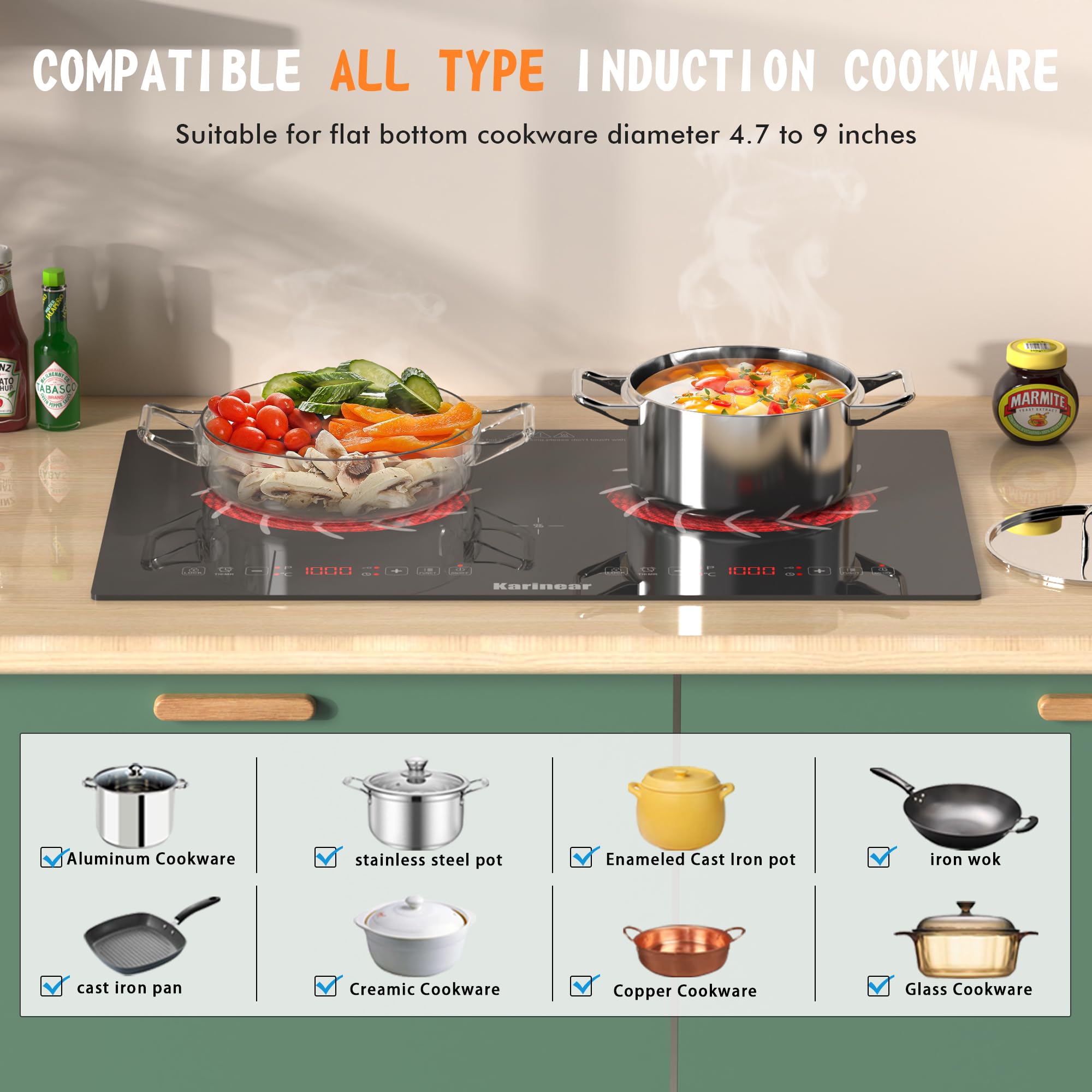 Karinear 2 Brenner Kuchenka El – Hot Pot Portable Dual recenzja i cena