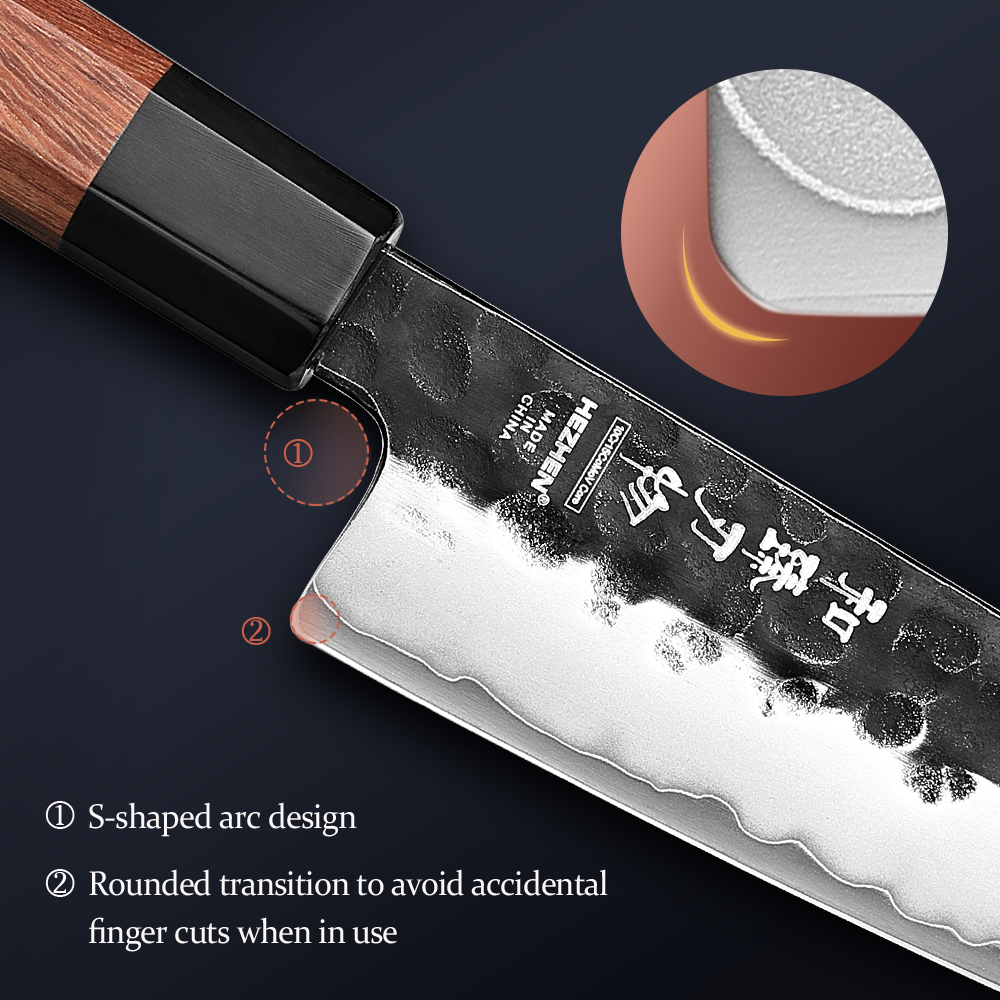 Nóż Bunka HEZHEN 5,8 cala, tró – Wok Carbon Steel recenzja i cena