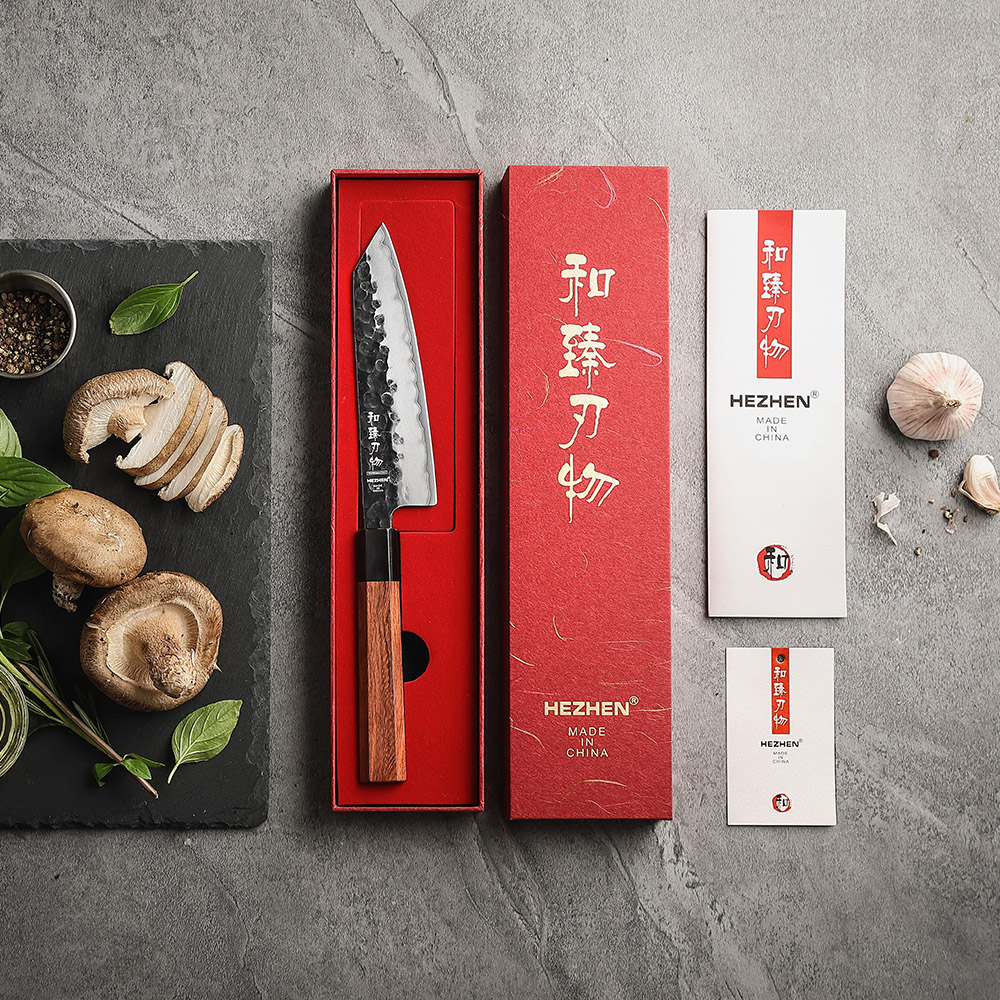 Nóż Bunka HEZHEN 5,8 cala, tró – Wok Carbon Steel recenzja i cena