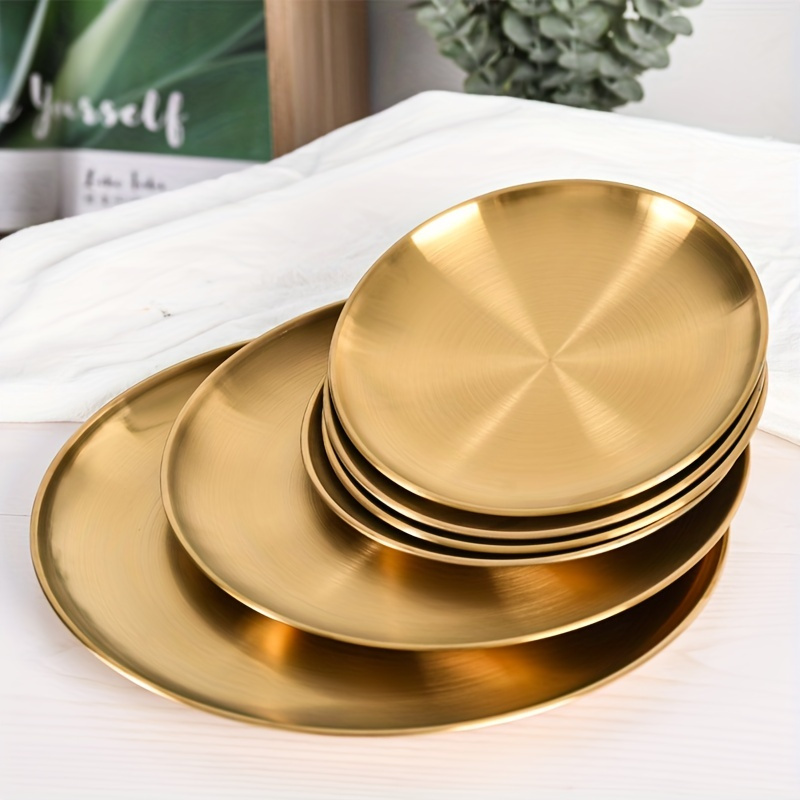 2 szt., Złote talerze do pizzy – Home Cooking Dishes recenzja i cena