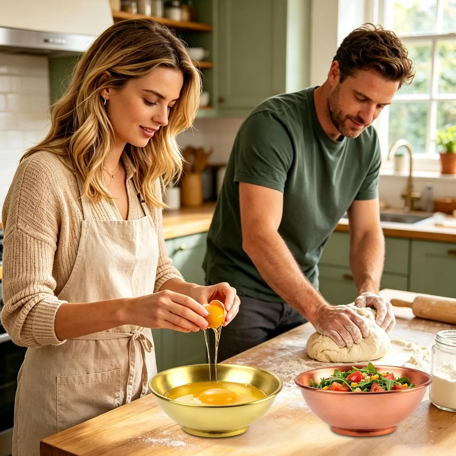 Miedziana miska, duże pojemnik – Home Cooking Chef recenzja i cena