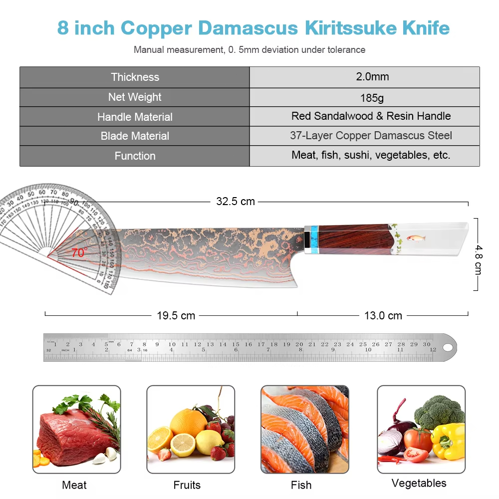 Nóż szefa kuchni Kiritsuke, 20 – Home Cooking In Japanese recenzja i cena